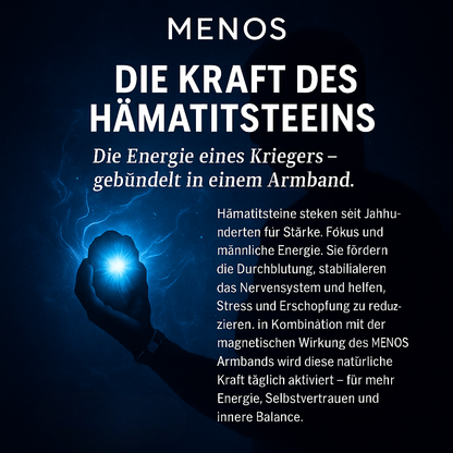 MENOS Hämatit-Armband